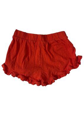 J.Crew Crewcuts Girls Red Ruffle Hem Shorts Size S